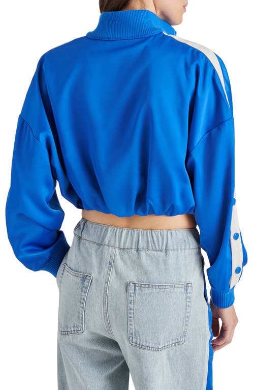 Steve Madden Beckham Crop Jacket In Blue