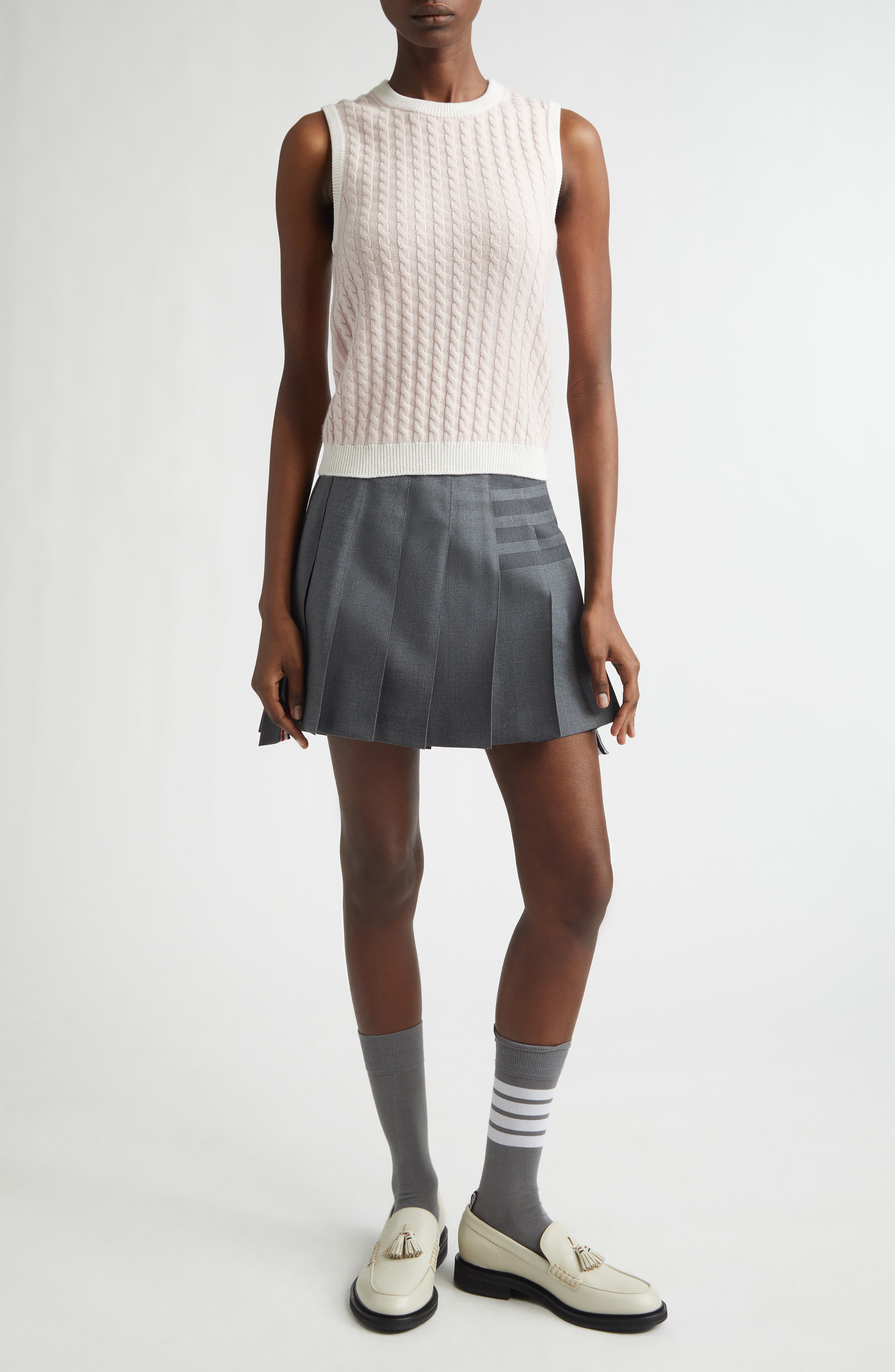 Baby Cable Stitch Cashmere Sweater Shell - image 2