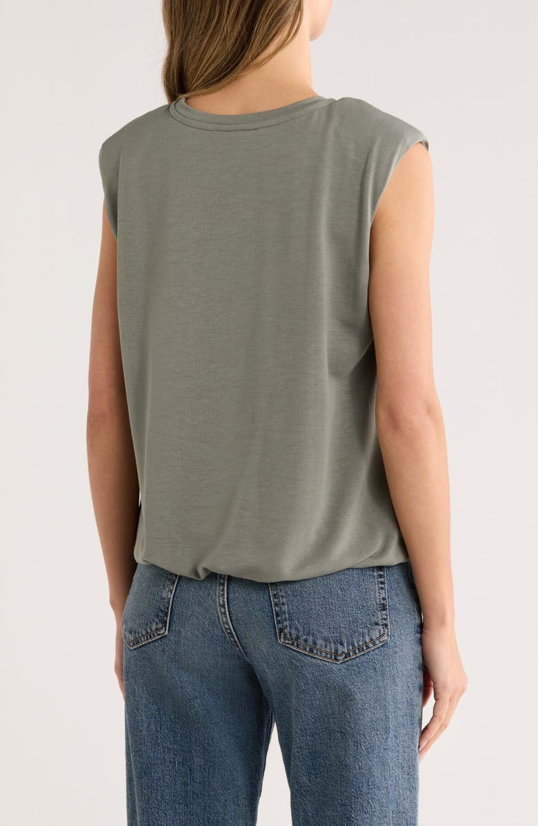 DR2 by Daniel Rainn Bubble Hem Muscle Tank, Alternate, color, Basil