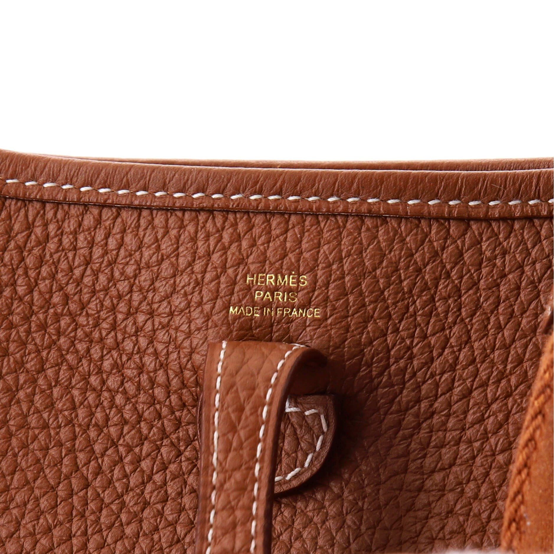 Pre-Owned Hermes Evelyne Bag Gen III Clemence TPM, Alternate, color, Gold