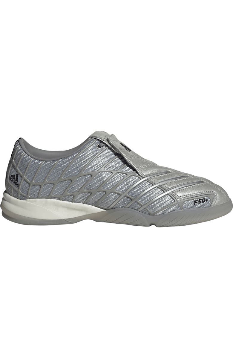 adidas F50 Sala Running Sneaker, Alternate, color, Silver / Silver/ Grey