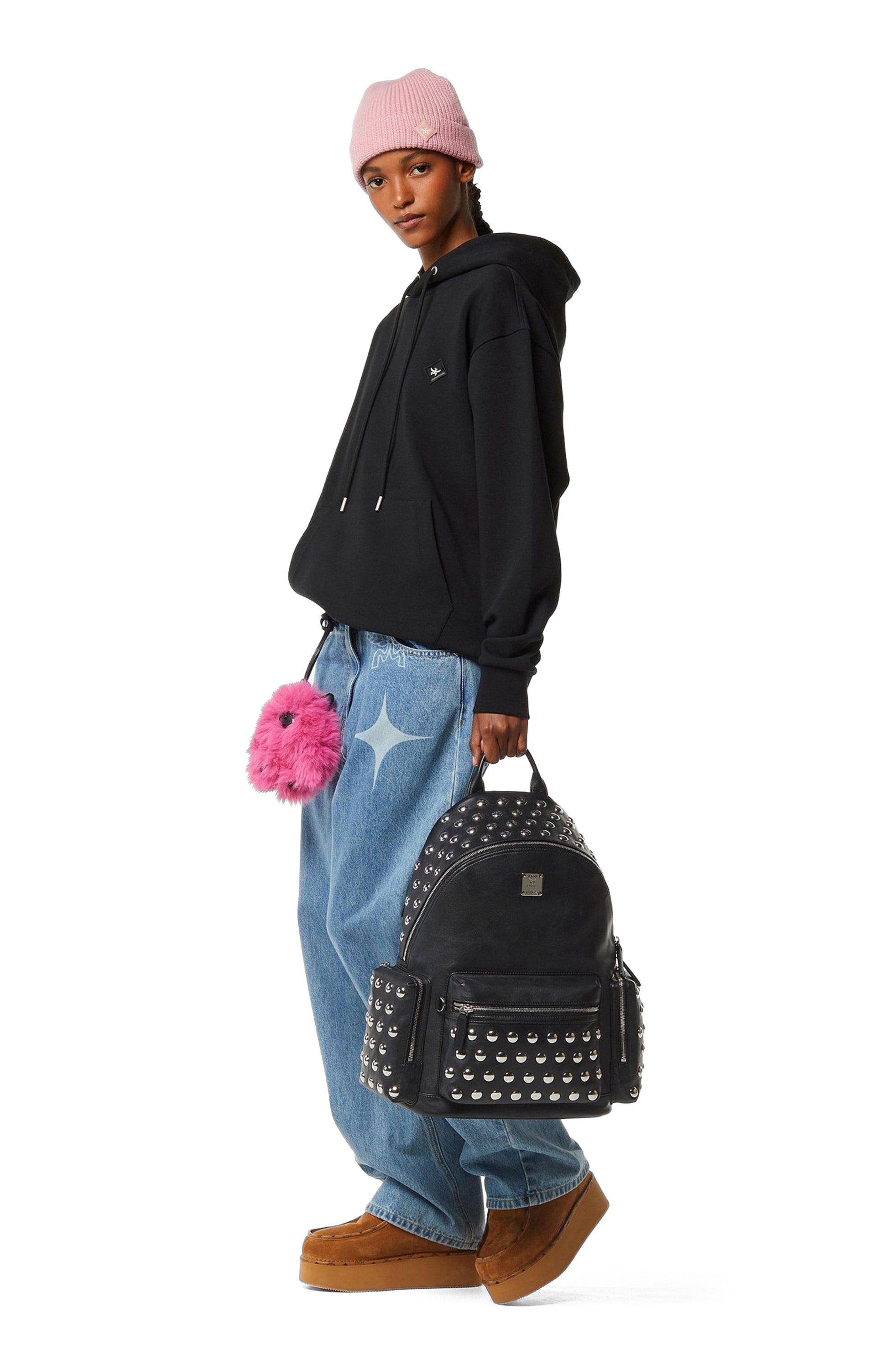 MCM Medium Stark Backpack in Galactic Gala Lamb Leather, Main, color, 