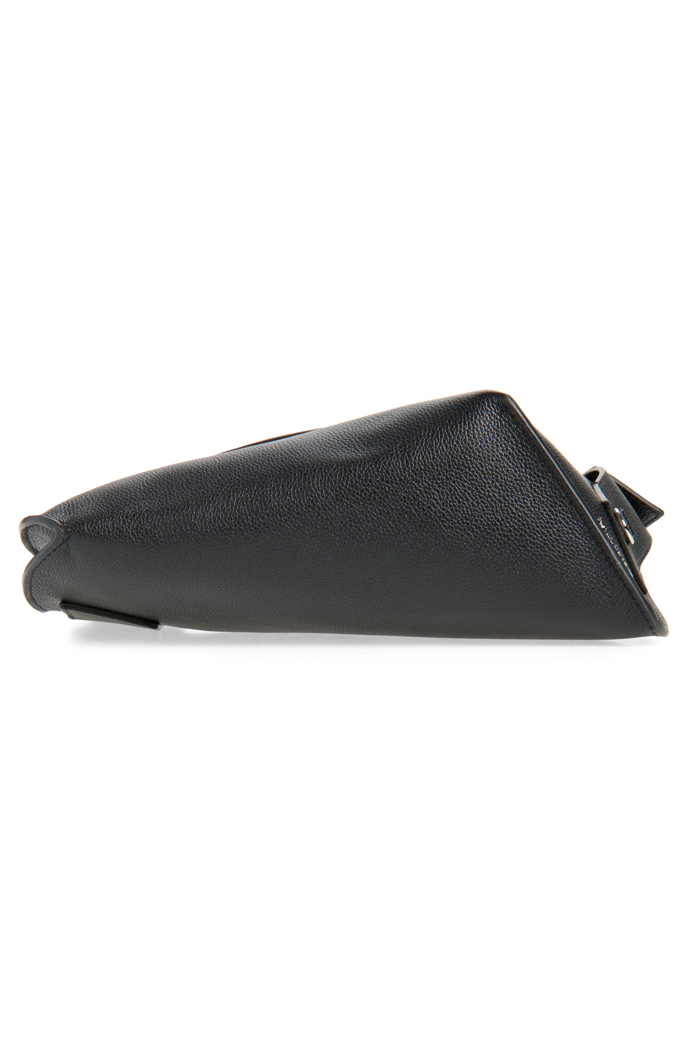 McQueen Large T-Bar Leather Sling Bag, Alternate, color, 