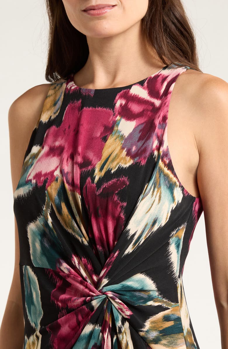 Tommy Bahama Jasmina Jewel Bloom Sleeveless Maxi Dress, Alternate, color, Black