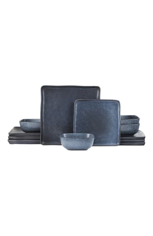 Stone Lain Jonny Stoneware 12-piece Dinnerware Set In Blue