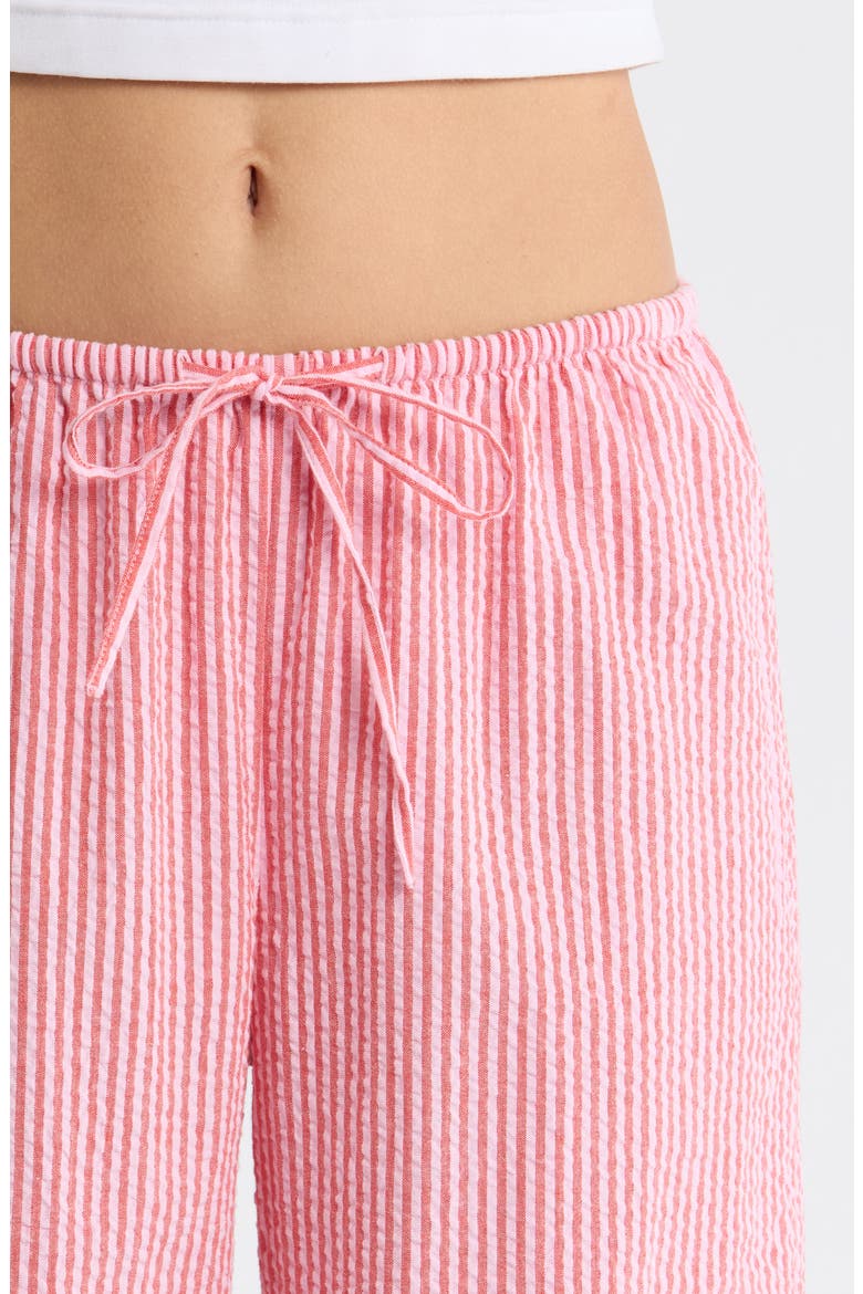 Seersucker Sleep Pants, Alternate, color, CORAL- PINK HICKORY STRIPE