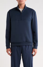 Z by Zella Double Knit Quarter Zip Sweatshirt
