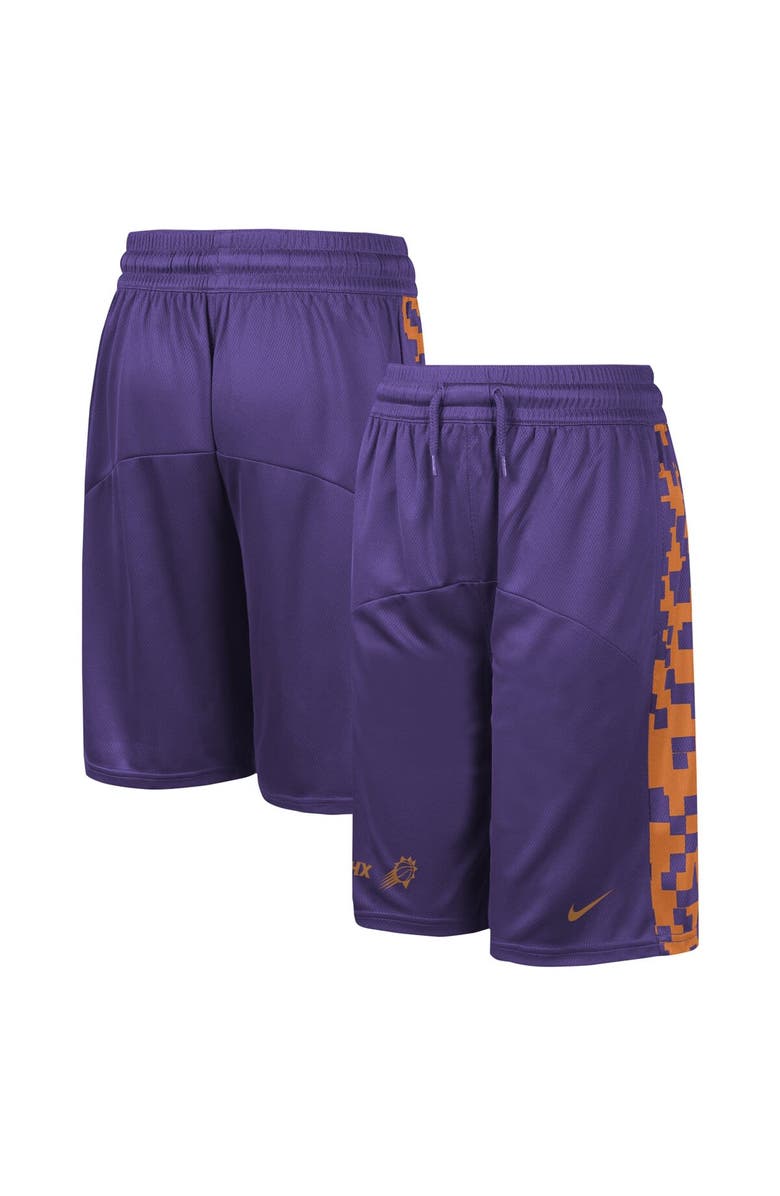 Nike Youth Nike Purple Phoenix Suns Courtside Starting Five Team Shorts, Main, color, Purple