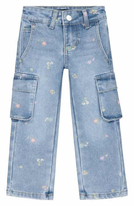 Joe's Jeans Kids' Lara Floral Straight Leg Cargo Jeans