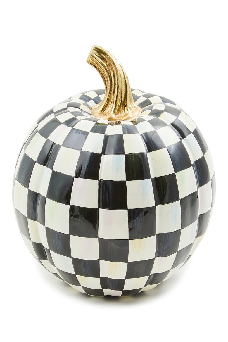 Courtly Check Glossy Small Pumpkin, Main, color, COURTLY