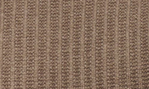 Mango Crewneck Rib Sweater In Coffee