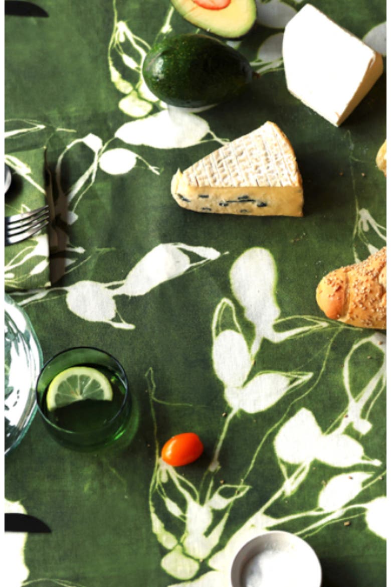 Porto Print in Olive Napkin Set of 4, Alternate, color, Olive