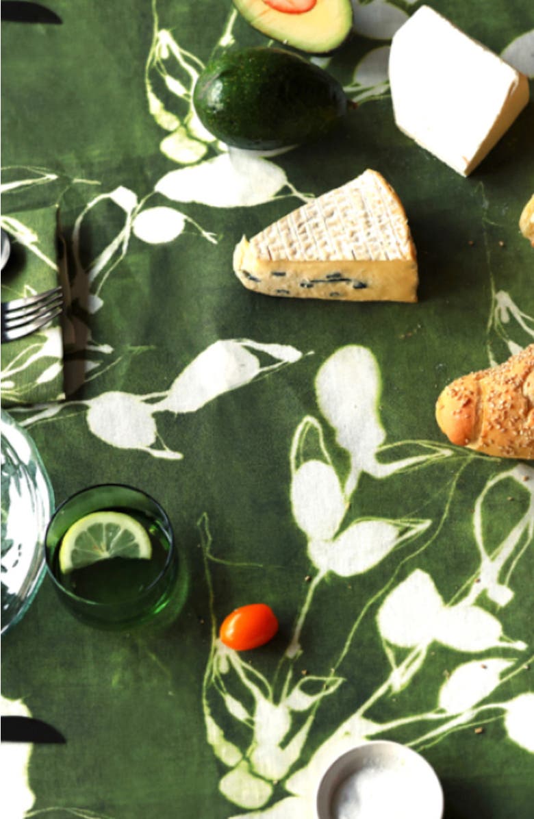 Goldie Home Porto Print in Clay Napkin Set of 4, Alternate, color, Olive