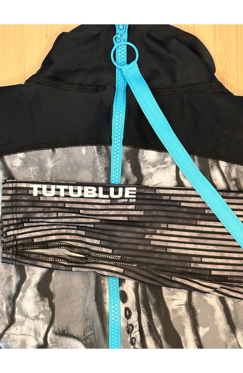 TUTUBLUE Men's Full-Body One-Piece Swimsuit - UPF 50+, Alternate, color, Abstract Marbled Cracked