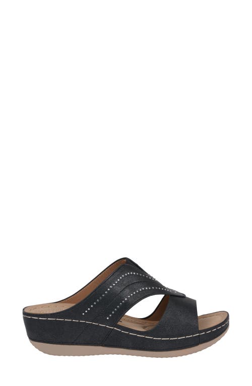 Gc Shoes Johanna Wedge Sandal In Black
