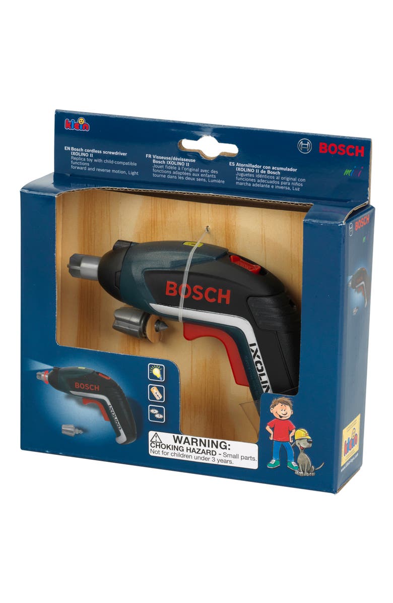 BOSCH Ixolino Lights and Sounds Power Tool Toy Screwdriver, Alternate, color, Multicolored