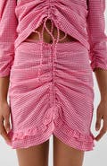Scalpers Vichy Front Gather Skirt
