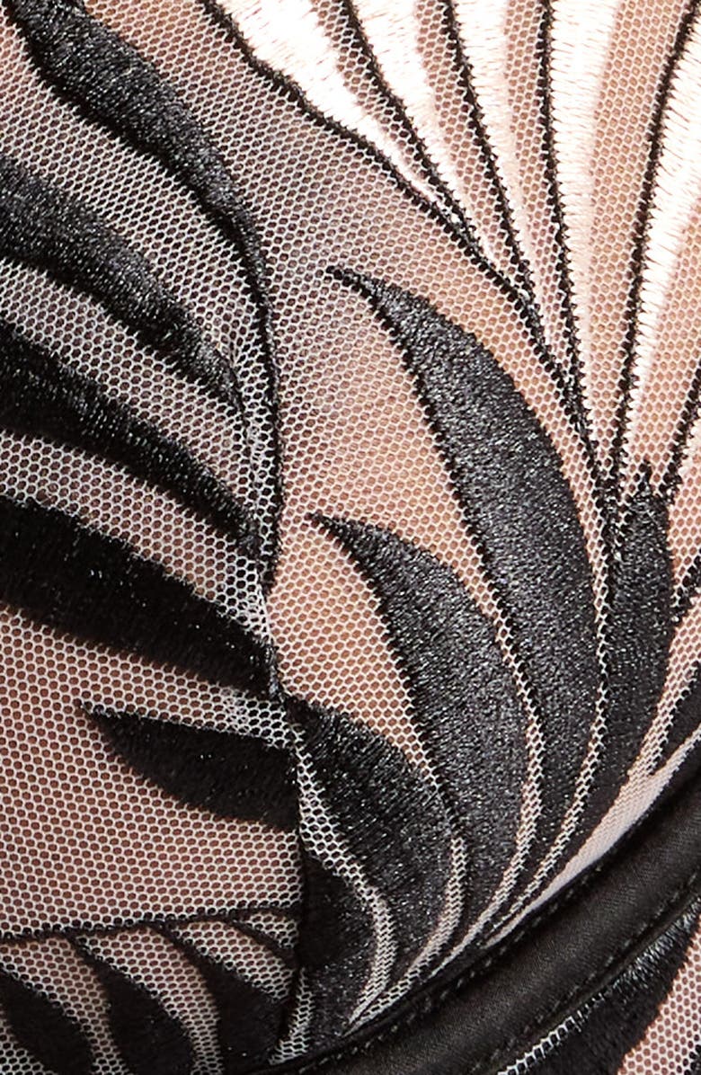 Bluebella Katerine Embroidered Mesh Underwire Bra, Alternate, color,