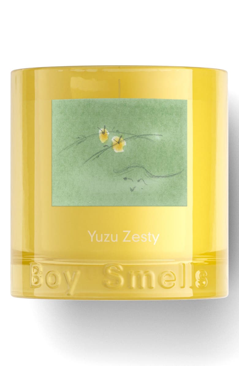 Boy Smells Yuzu Zesty Candle, Main, color, 