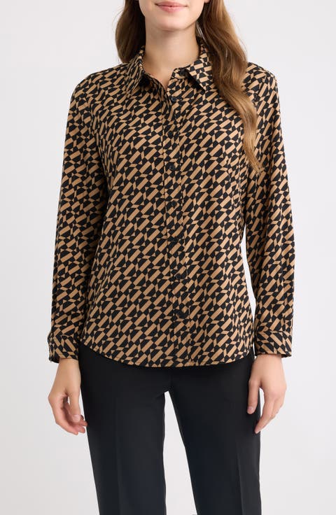 Printed Clean Front Shirt