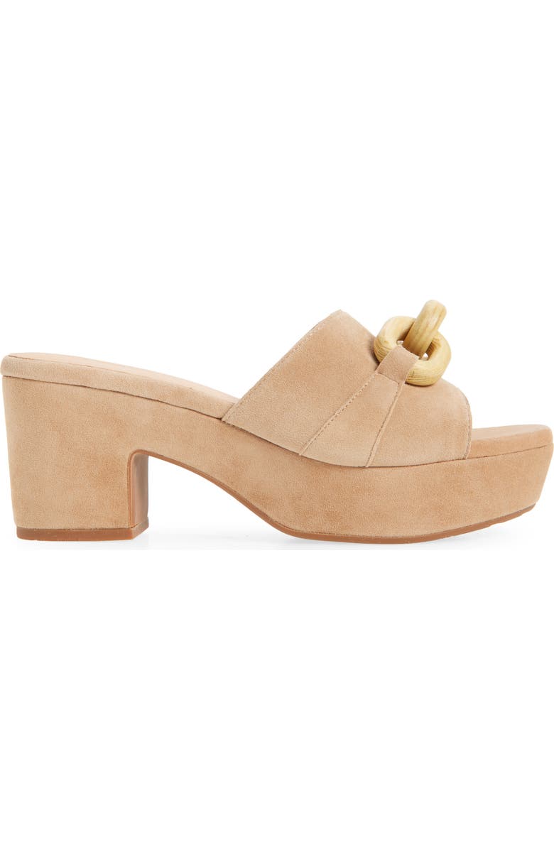 Chocolat Blu Grecia Platform Slide Sandal, Alternate, color, Latte Suede