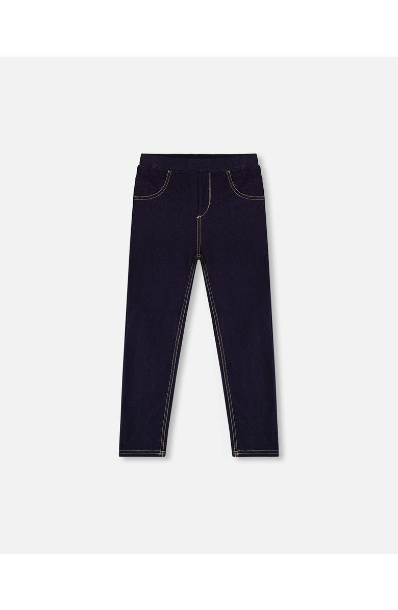 Deux par Deux Elastic Waist Slim Fit Denim Jeggings, Main, color, Navy Blue Denim