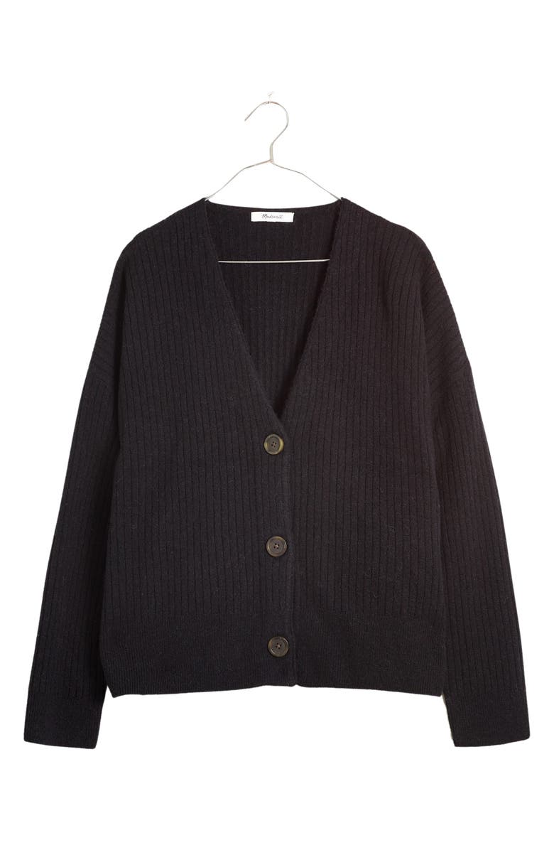 Madewell Cameron Ribbed Crop Cardigan, Alternate, color,