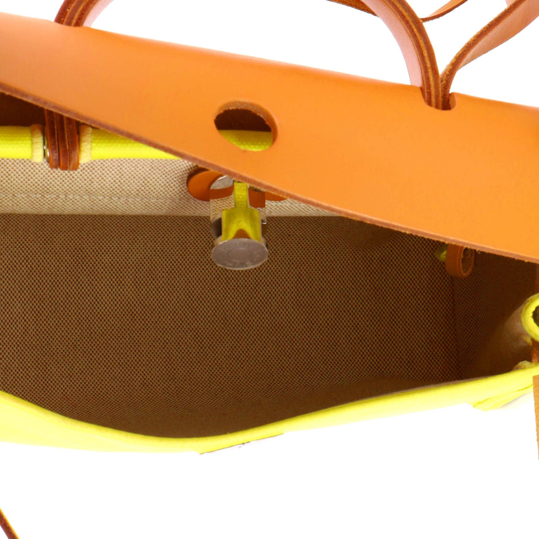 Herbag Zip Berline Vache Canvas and Leather 31, Alternate, color, Yellow