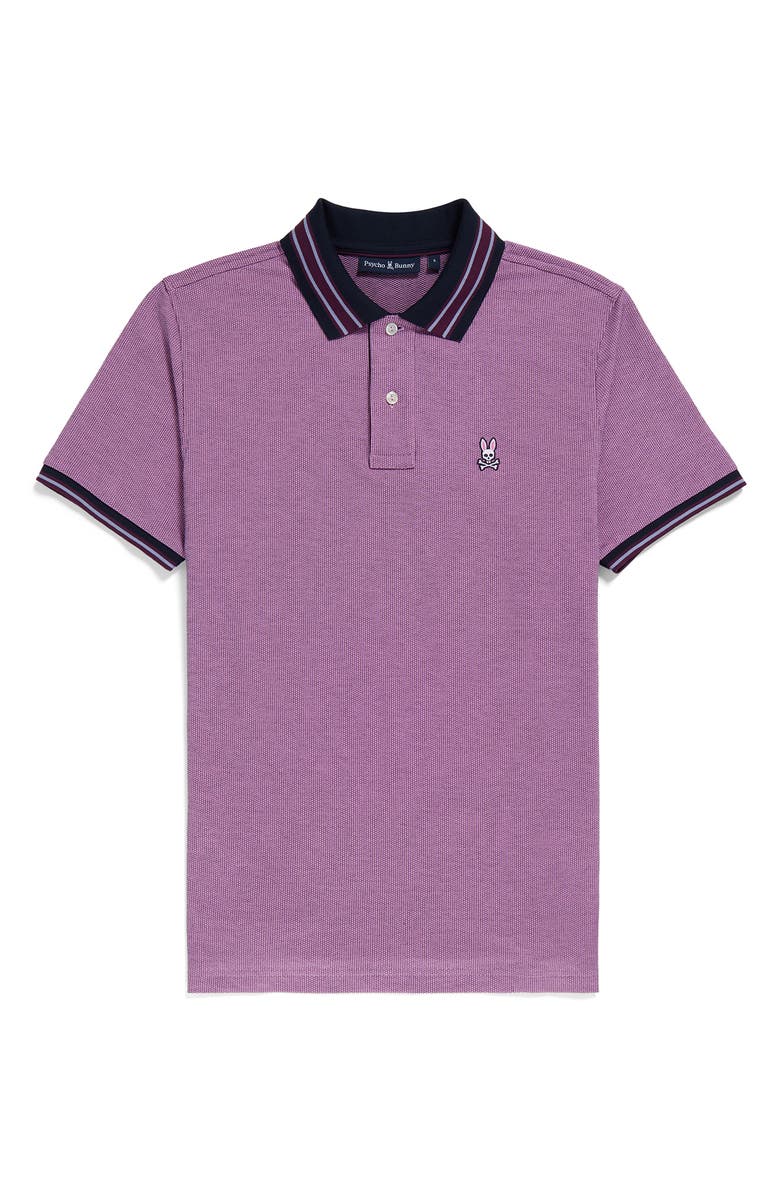 Psycho Bunny San Francisco Jacquard Cotton Piqué Polo, Alternate, color, 