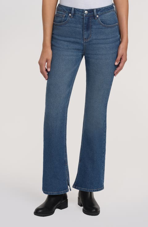 Lyra Side Slit Bootcut Jeans