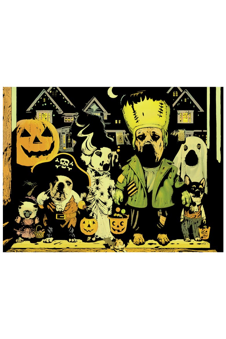 Ready for Treats 300 Piece Glow Puzzle, Alternate, color, Multicolor
