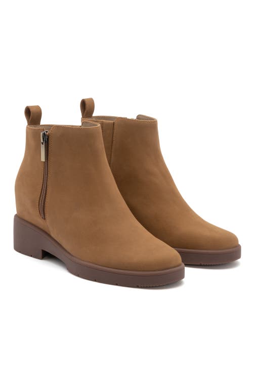 Abeo Horizon Zip Boot In Tan Nubuck - Regular