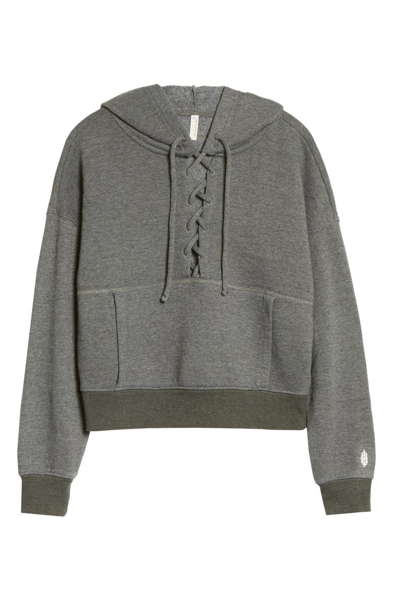 FP Movement by Free People Free People FP Movement Believe It Lace-Up Hoodie, Alternate, color, 