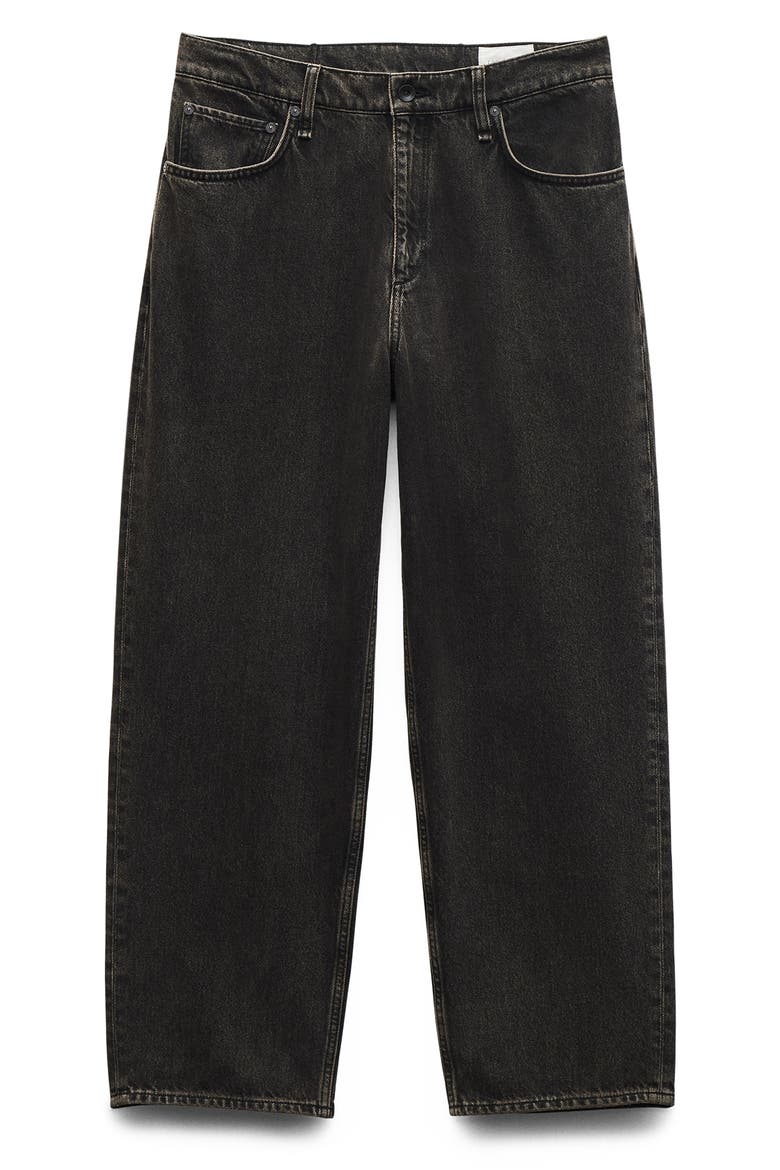 rbBAGGY Authentic Rigid Jeans, Alternate, color, BLACK