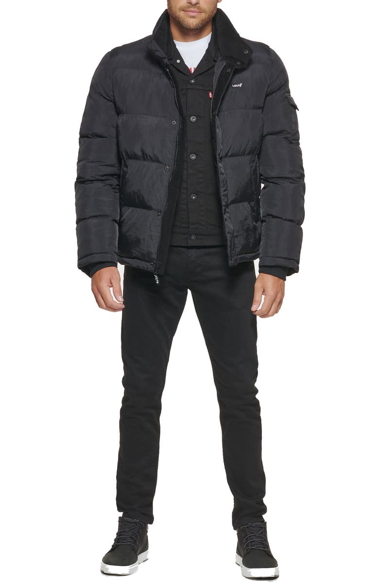 Levi's<sup>®</sup> Solid Water Resistant Nylon Puffer Jacket, Alternate, color, 