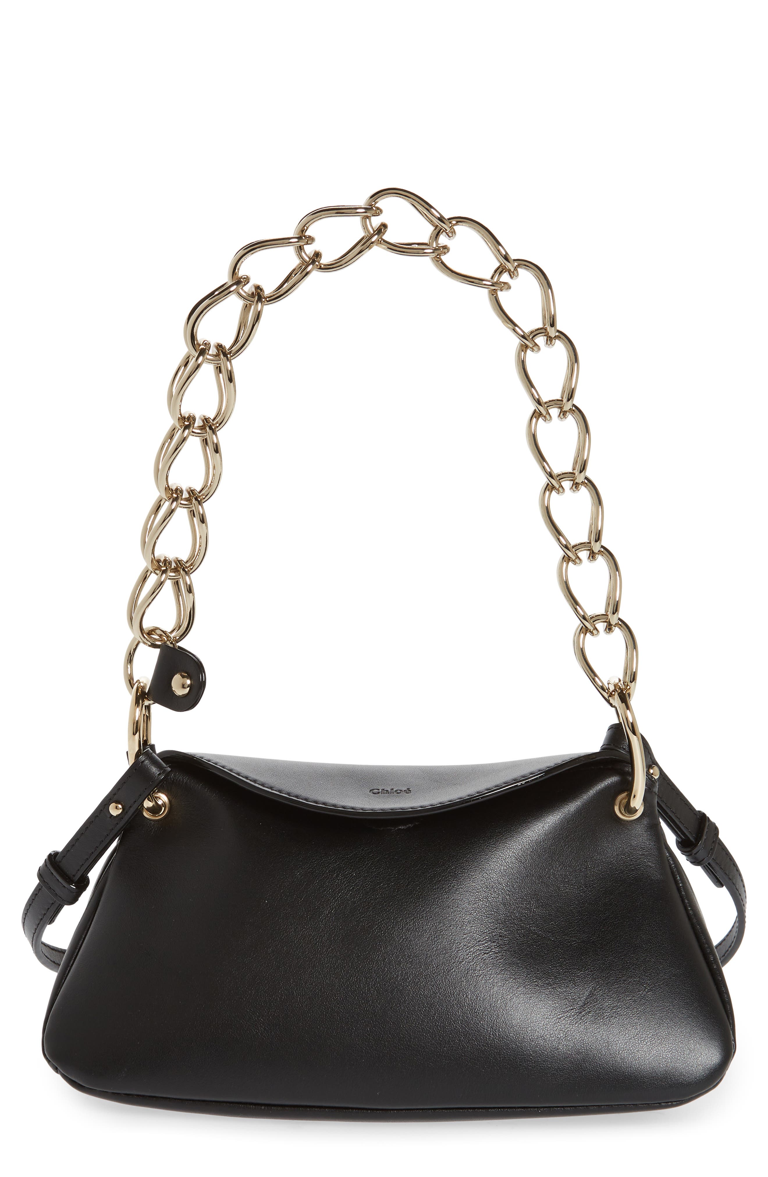 Chloé Juana Mini Leather Shoulder Bag, Main, color, 