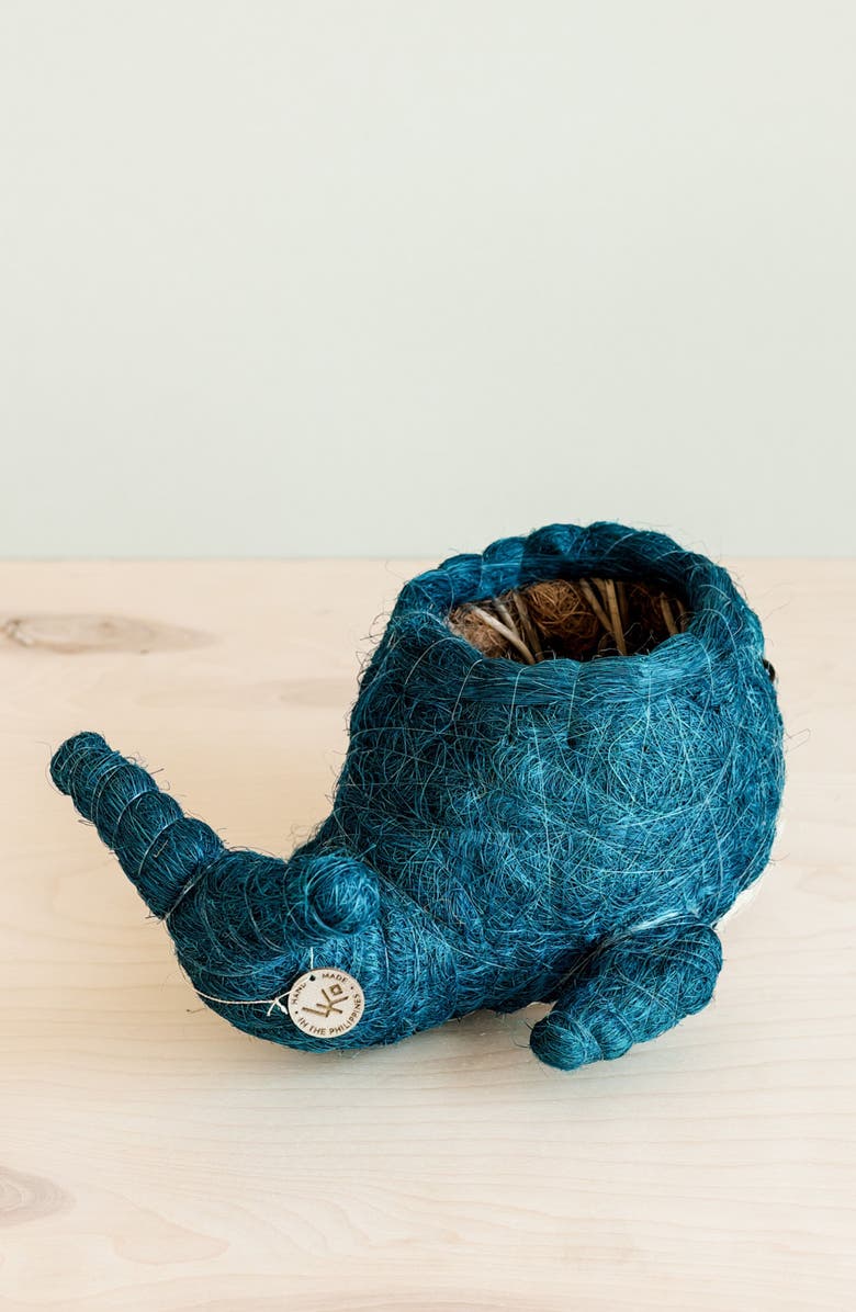 LIKHA Aquatic Animal Coco Coir Planters, Alternate, color, Blue