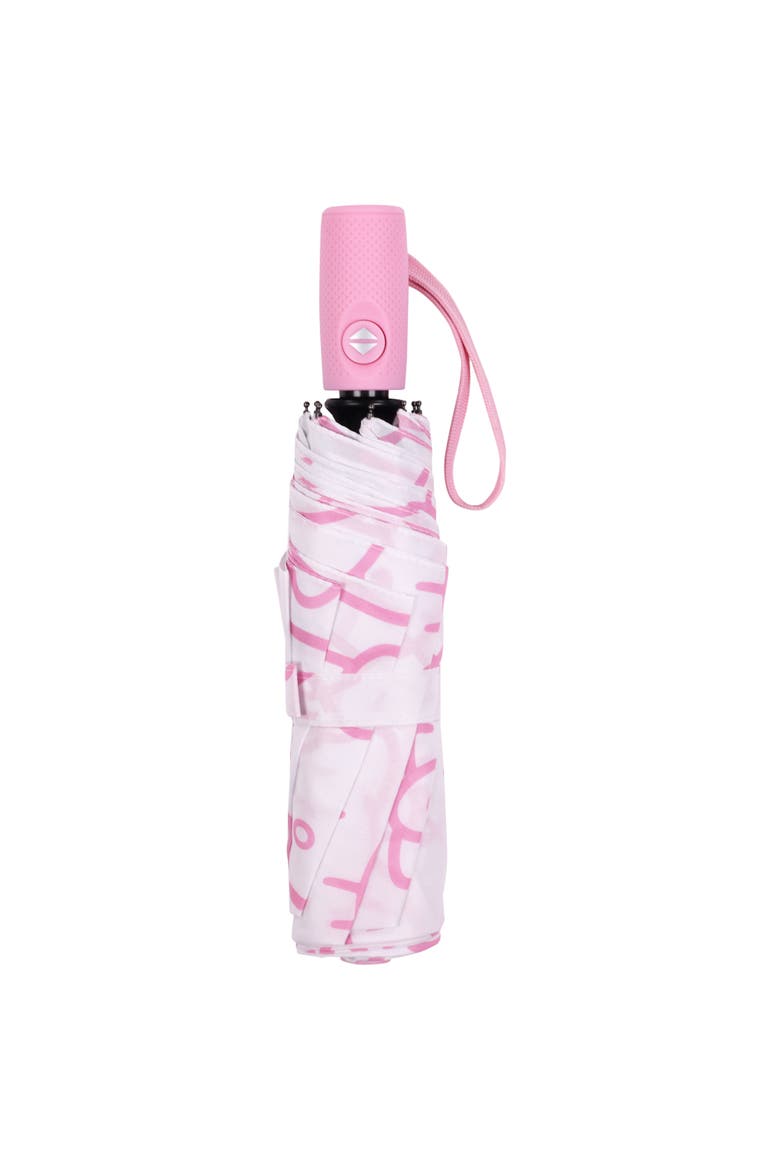 Expression Outline Print Umbrella, Alternate, color, WHITE/PINK