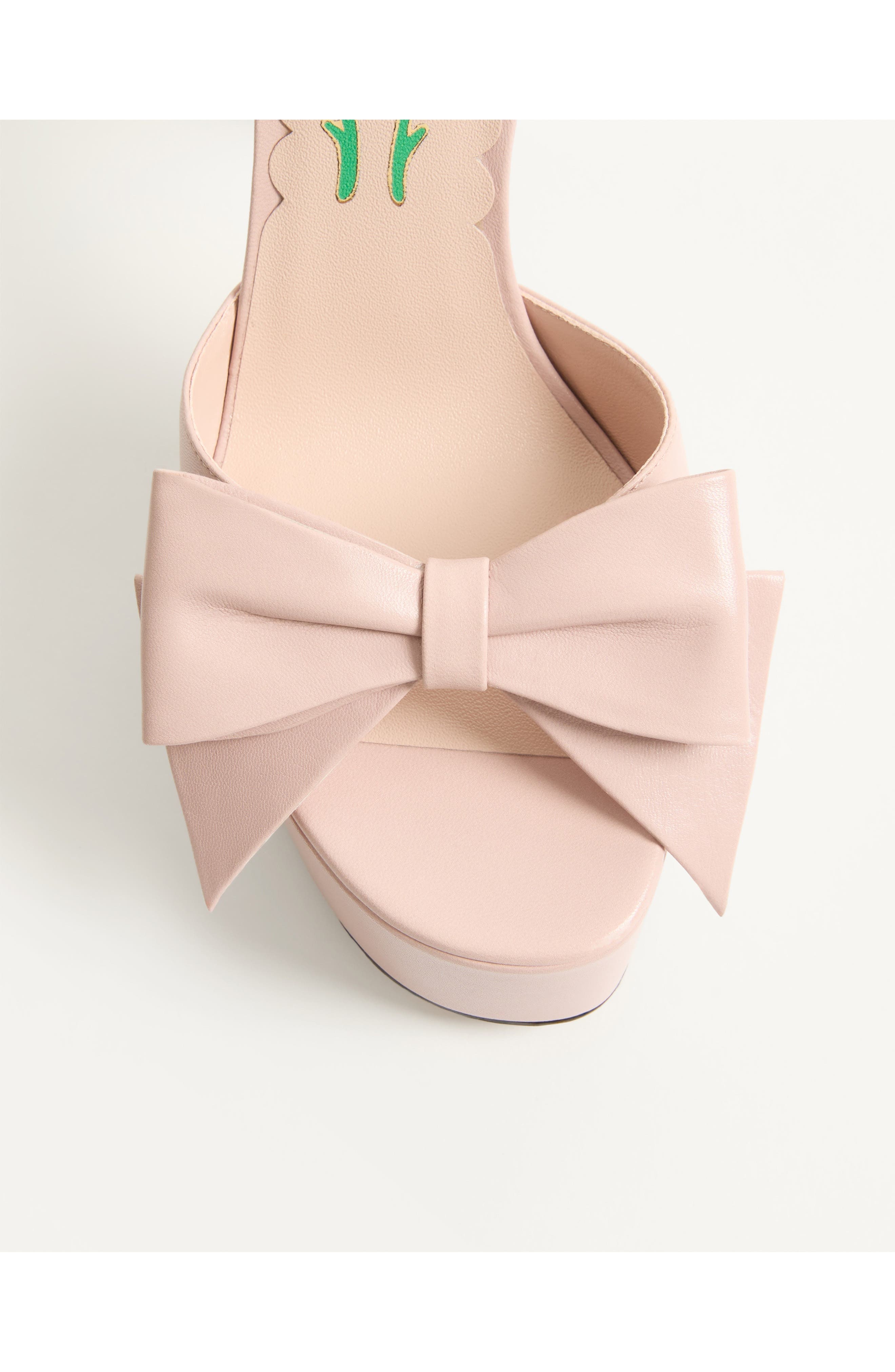 Valentino Bowow Platform Sandal, Alternate, color, Water Rose