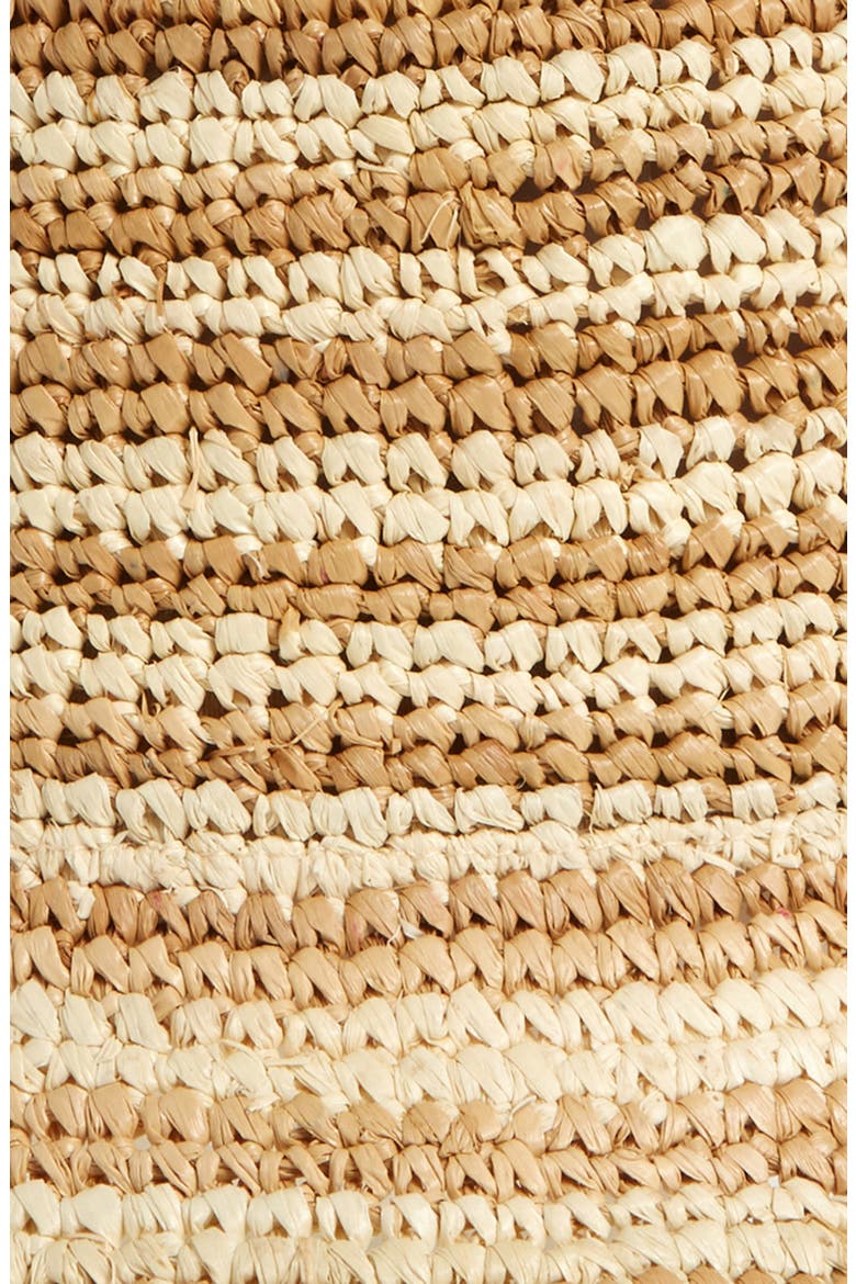 Isadora Straw Bucket Hat, Alternate, color, NATURAL STRIPE