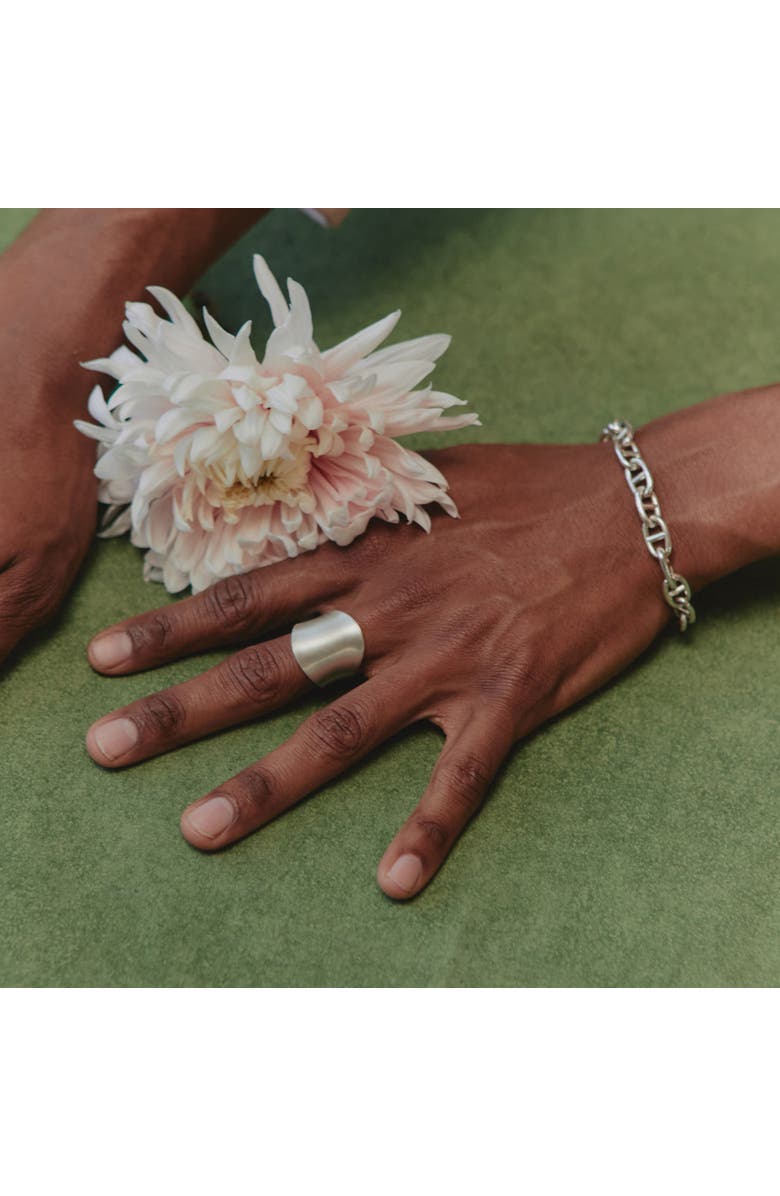 LOUPN Bean Chain Bracelet, Alternate, color, Silver