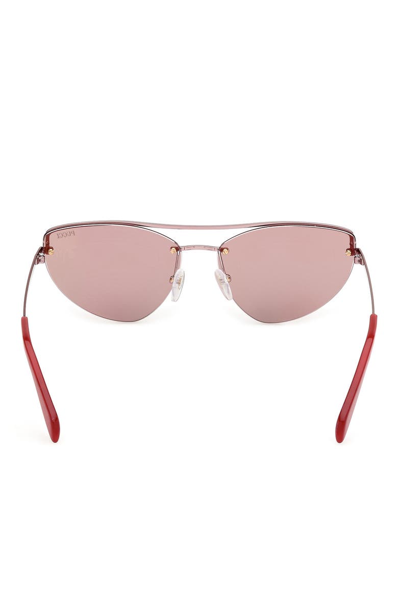 59mm Cat Eye Sunglasses, Alternate, color, SHINY PINK / BORDEAUX MIRROR