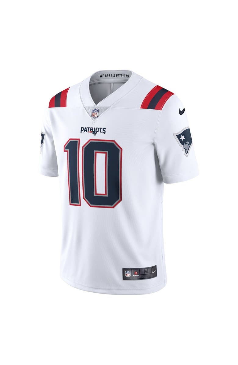 Nike Men's Nike Mac Jones White New England Patriots Vapor Limited Jersey, Alternate, color,
