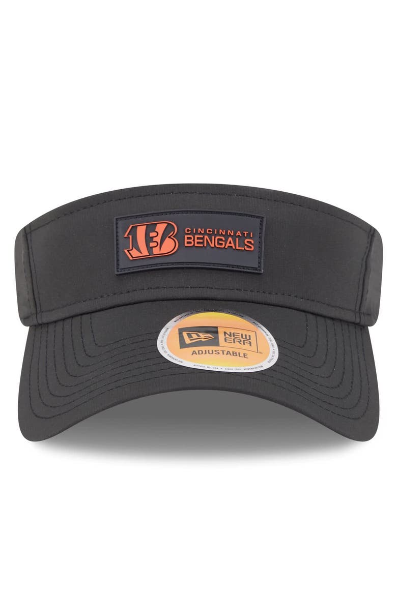 Men's New Era Black Cincinnati Bengals 2025 Sideline  Visor, Alternate, color, Black