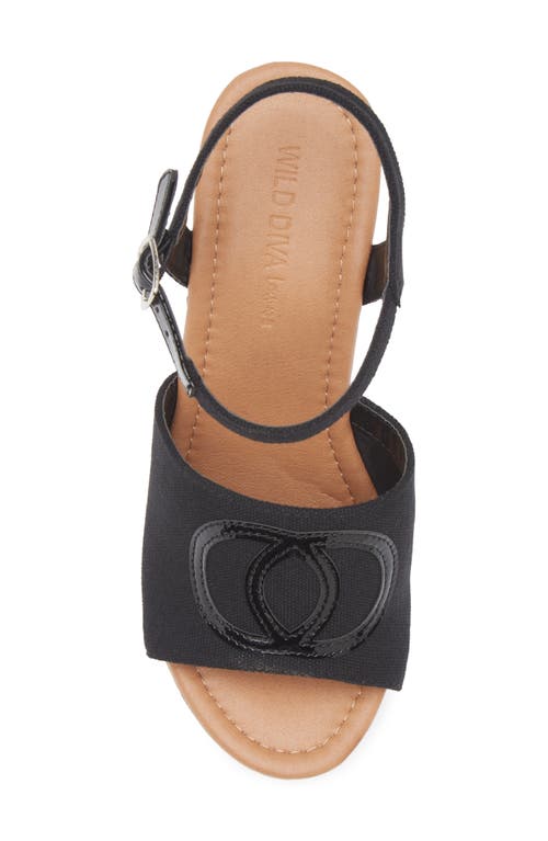 Wild Diva Lounge Stormy Block Heel Platform Sandal In Black