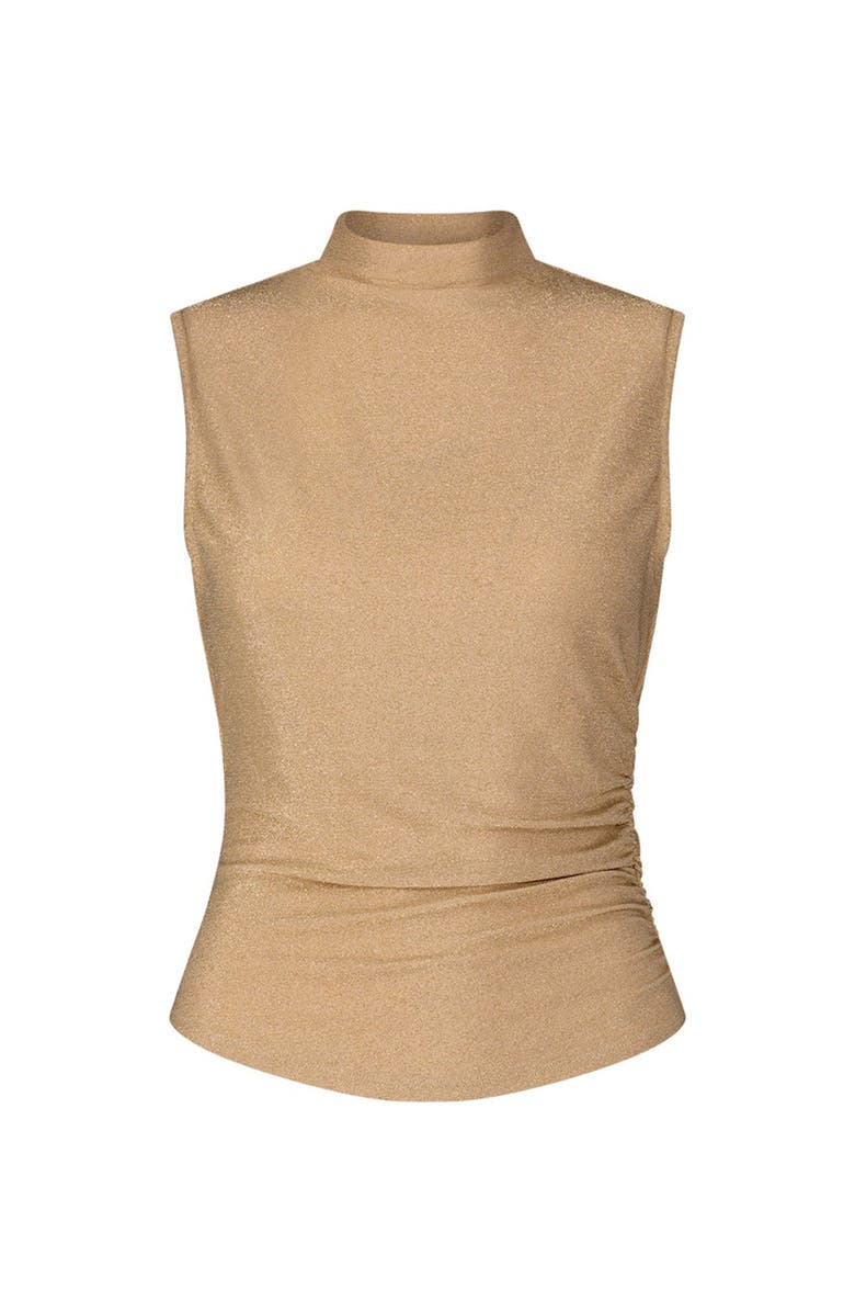 The Noli Shop Mia Shimmer Tank, Alternate, color, Champagne