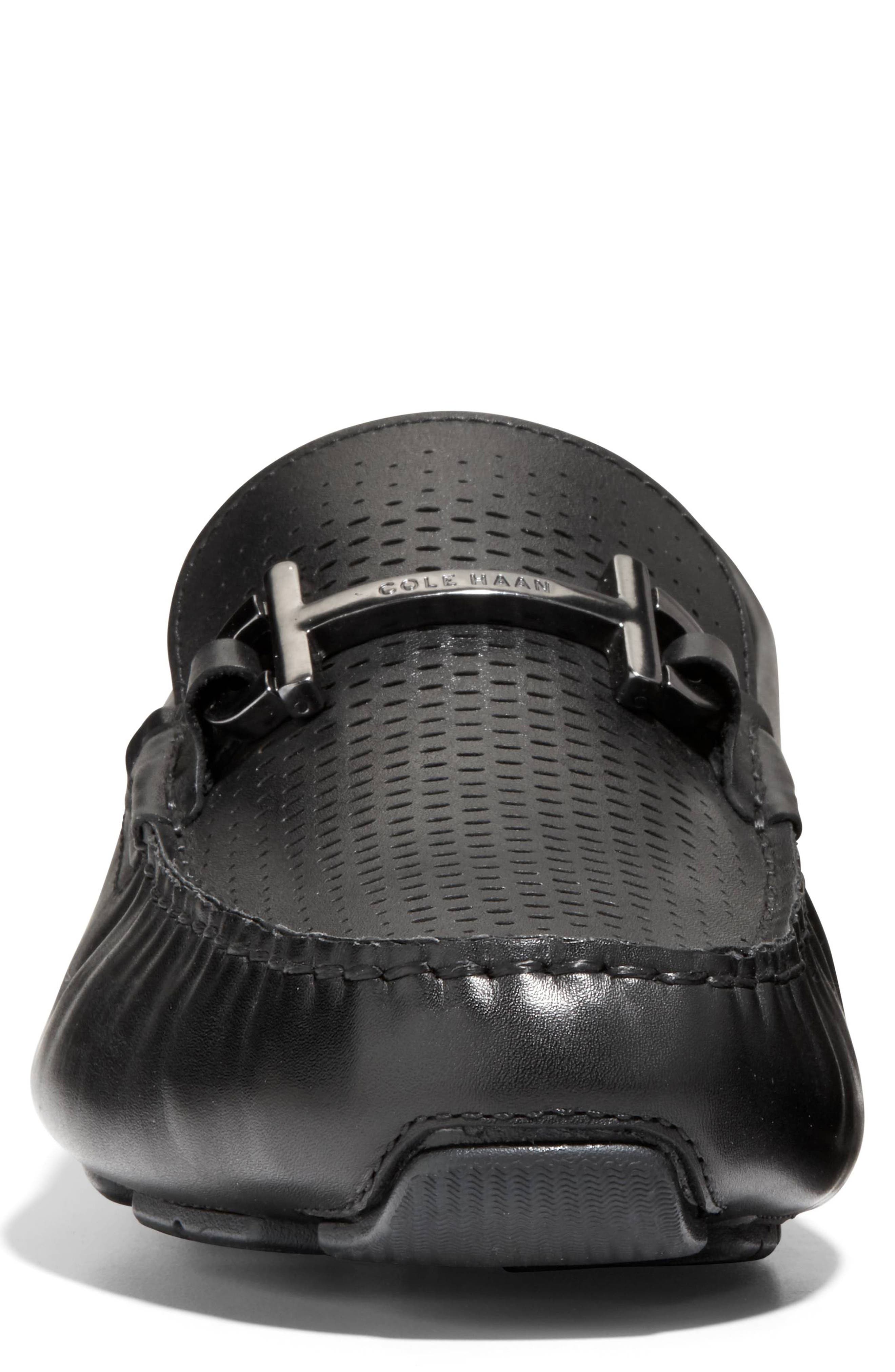 Cole Haan Grand Laser Bit Driving Loafer, Alternate, color, Black/ Black