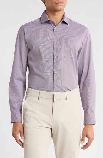 Slim Fit Stretch Patterned Shirt