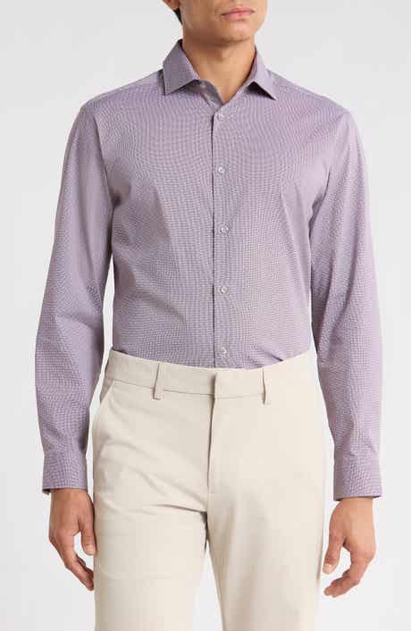 Slim Fit Stretch Patterned Shirt