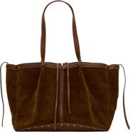 HAMMITT Meryl Suede Leather Carryall Tote
